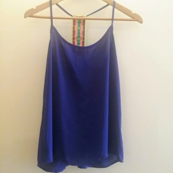 Bella D | Cobalt Blue Racerback Camisole - Picture 1 of 6